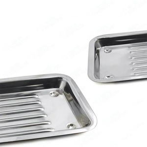 Bandeja para limpieza dental autoclavable de acero inoxidable, instrumento dental manual duradero para uso profesional, con certificación CE - Product Image 4