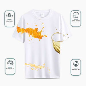 High Street Style Regular Fit Dtf Printing Men T Shirt Cotton Made Breathable Streetwear T Shirt - Product Image 1