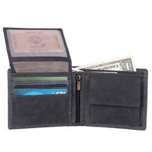 Best Selling Genuine Leather <b>Mens</b> Purse with Zipper Pocket Card Organizer and Cash Holder <b>for</b> Travel and Office <b>For</b> Sale - Product Image 4