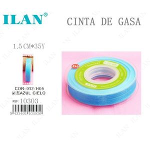 Nastro in garza Iln 1,5 cm x 35 yd, blu cielo, grado medico - Product Image 1