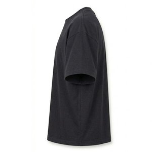 เสื้อยืดผู้หญิงสีดำทรงโอเวอร์ไซส์แบบดรอปไหล่ ออกแบบเองได้ตามสั่ง ขายส่ง ผ้าฝ้ายแท้ แขนครึ่งตัว ประดับด้วยเพชร - Product Image 2