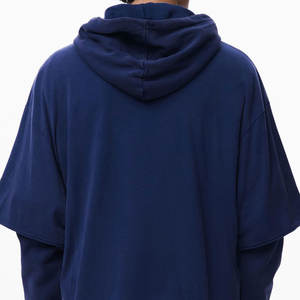 Sudadera con Capucha Vintage Lavada al Ácido para Hombre, de Lujo, de Doble Capa, Mangas Dobles, 100% Algodón, Felpa, Larga, de Alta Calidad - Product Image 6