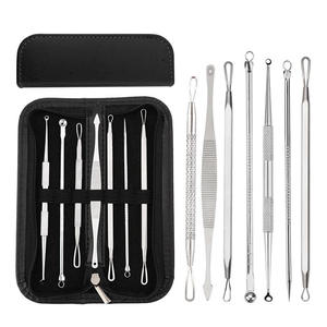 Factory Price 7PCS Pack <b>Blackhead</b> Remover Tool Stainless Steel Pimple Blemish Comedone <b>Extractor</b> Face Care Beauty Tool Set Kit - Product Image 5