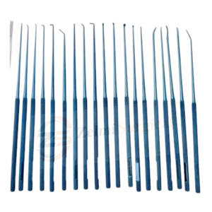 Ensemble de micro-dissecteurs de style Rhoton, 19 pièces, instruments de neurochirurgie, revêtement en titane, CE, neurochirurgie, avec étui de stérilisation - Product Image 2
