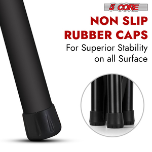 5 Core Metal Heavy Duty <b>Adjustable</b> 72" Speaker <b>Stand</b> Tripod Pair with Universal Mount for PA DJ Studio Use and Carry Bag - Product Image 4