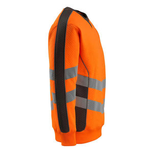 Hi Vis High Visibility Zip <b>Pouch</b> Sweatshirt Hooded Jumper Fleece Workwear Hoodie Genuine Premium Quality Sustainable Washable - Product Image 3