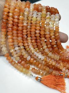 Cuentas de Piedras Preciosas al por Mayor, Cuentas Facetadas de Cornalina Roja Natural AAA, 8 mm, Hilo de 8 Pulgadas - Product Image 4