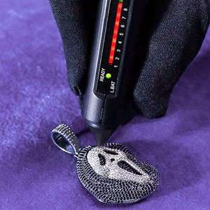 Collar con Colgante de Máscara de Ghostface Estilo Hip Hop para Hombre y Mujer, con Incrustaciones de Moissanita, Plata, Joyería Urbana para Raperos, Regalo - Product Image 2