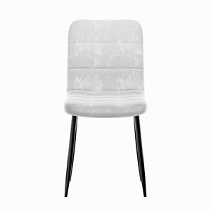 Set Moderno di 4 Sedie da Pranzo per Cucina e Sala da Pranzo con Seduta Imbottita e Gambe in Metallo per Casa - Product Image 5