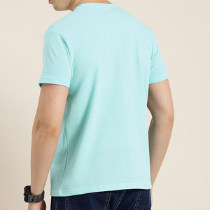 เสื้อยืดคอกลมผู้ชายผ้าฝ้าย 100% ระบายอากาศได้ดี เหมาะสำหรับออกกำลังกาย แห้งเร็ว ไม่ยับง่าย สวมใส่สบายๆ แบบลำลอง - Product Image 6