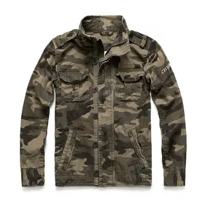Veste universitaire réversible chauffante personnalisée de haute qualité 100% coton écologique camouflage pour hommes avec logo personnalisé, service OEM - Product Image 4