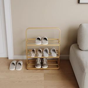 <b>Slim</b> Vertical <b>Shoe</b> <b>Rack</b> Four Tier Organizer Tall Space Saving Design Strong Stable Frame Modern Entryway Storage Stand - Product Image 1