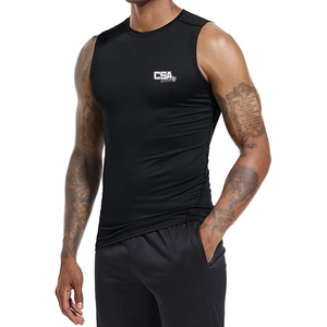 Advanced Sleeveless Compression Shirt For <b>Men</b> Quick Dry <b>Stretch</b> Material For Running And Fitness Wear - Product Image 1