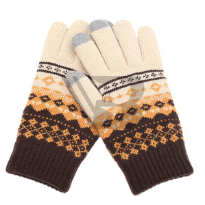 Lambswool Unisex Touchscreen Knit Jacquard Comfit Winter <b>Touch</b> Other <b>Gloves</b> - Product Image 1