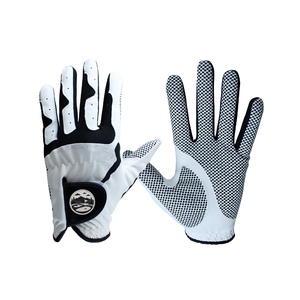 Gants de golf à marque privée pour homme, main gauche, antidérapants, paume en silicone, doigts respirants perforés, logo tissé, pour le sport - Product Image 1