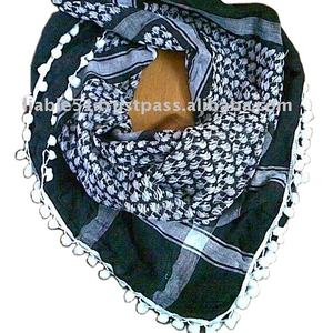 ARF Customized Color Cotton Shemagh Scarf for Men-Spring Square Style with Decorative Embellishment Multifunction Daily Use - Product Image 3