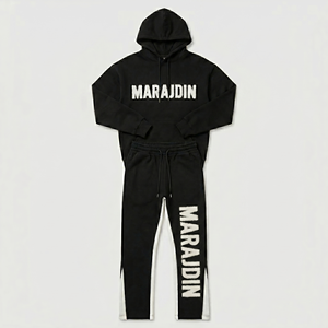 Custom Wholesale Mens Yellow Tech Fleece Tracksuit Full Zip Heavyweight Hooded Sweatshirt Joggers <b>Athletic</b> Track Suit Set - Product Image 3