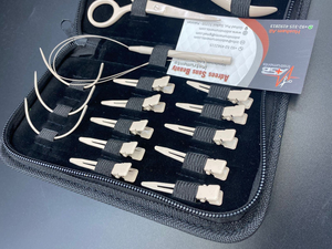 Kit d'outils de pose d'extensions capillaires en acier inoxydable de qualité supérieure, couleur nude, avec logo personnalisé, vente en gros, très demandé - Product Image 3