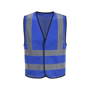 Gilet de travail réfléchissant coloré à poches en maille - Product Image 4