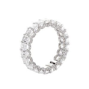 925 Sterling Silver Gold Plated <b>Adjustable</b> Lab Grown Diamond <b>Ring</b> Luxury Fashion Jewelry Brilliant Stone Setting - Product Image 3