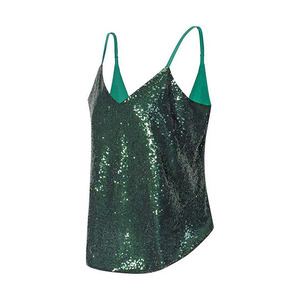Bulk LUXE ATTIRE INDUSTRY Womens Tank <b>Tops</b> for Sale Factory Wholesale Custom Breathable Polyester V-Neck Casual Apparel Supplier - Product Image 2