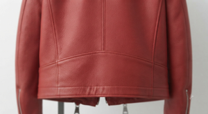 <b>Red</b> Winter Custom Genuine <b>Leather</b> Motorcycle <b>Jacket</b> <b>Men</b> Windproof Breathable Zipper Racing Wear Outerwear - Product Image 5