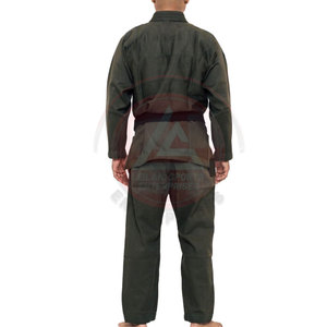 Servicio OEM, Uniforme de Jiu Jitsu de Alta Calidad, 100% Algodón, Ligero, Resistente a la Encogimiento, Transpirable, Color Sólido, Logotipo Frontal - Product Image 3