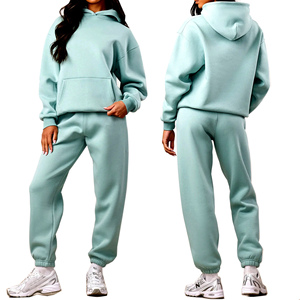 Conjunto Deportivo Holgado para Mujer, Estilo Oversize, 500GSM, Corte Relajado, Ropa Deportiva Moderna, Estilo Casual Urbano - Product Image 3