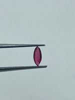 Spinelle naturelle taille marquise rouge facettée pour bagues et bijoux, haute qualité, 0,56 carat