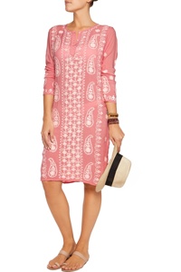 Última venta al por mayor de largo Casual Toque europeo Aari verano relajado Fit mujeres vestido bordado túnica - Product Image 5