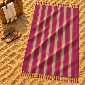Toalla Kikoy Promocional Súper Absorbente, Toallas Kikoy con Hermoso Diseño de Rayas Teñidas con Hilo, para Exportadores de Grandes Cantidades en India. - Product Image 3
