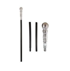 Bastón de latón de diseño con un patrón único en la cabeza, agarre cómodo, adecuado para personas mayores y entusiastas de la moda. - Product Image 1