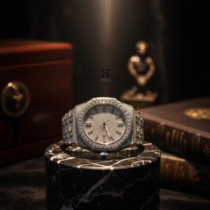 Reloj Completamente Adornado con Diamantes para Hombre, Movimiento Automático de Lujo, Joyería Hip Hop, Reloj de Pulsera Mecánico Resistente al Agua - Product Image 3