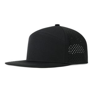 Gorra Unisex de 6 Paneles con Cierre a Presión, Malla Negra, Ajustable, Transpirable, Casual, para Adultos, Primavera/Verano - Product Image 1