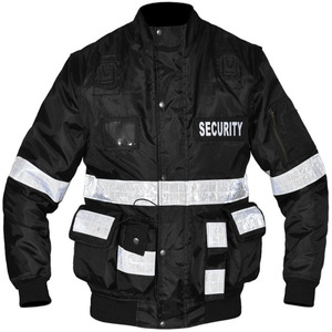 Mens Fluorescent Safety Jacket Reflective Work Apparel With Reinforced Stitching And Spacious Cargo Pocket Features - Product Image 4