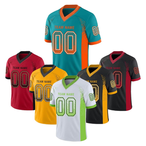 Maillot de football américain personnalisé vierge en mesh, style hip-hop, pour entraînement sportif, pour adultes et jeunes - Product Image 1
