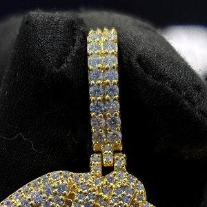 Collar con Colgante de Nombre Personalizado, Letra en Script, con Moissanita VVS y Plata 925, Estilo Iced Out, Joyería Hip Hop - Product Image 6