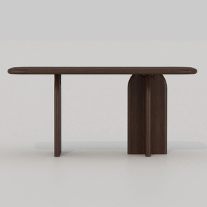 Modern Wooden Rectangle Dining <b>Table</b> with Antique Legs Minimalist Design Stable Home Furniture 6 Seater - Product Image 1