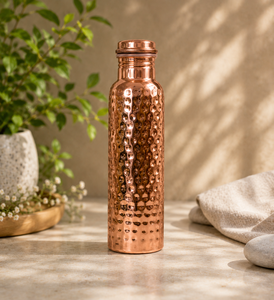 Hammered Copper Water <b>Bottle</b> Food Grade Eco Friendly Custom Logo Copper <b>Bottle</b> Manufacturer 950ml Office Household Use - Product Image 2