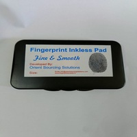 Almohadilla biométrica de seguridad sin tinta para huellas de palma, extra grande de 9 x 6.5 pulgadas, para documentación forense y legal