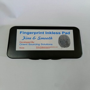 Almohadilla biométrica de seguridad sin tinta para huellas de palma, extra grande de 9 x 6.5 pulgadas, para documentación forense y legal - Product Image 1