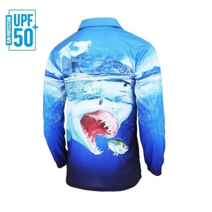 เสื้อโปโลตกปลาผู้ชาย แห้งเร็ว ระบายอากาศดี แขนยาว รับผลิตแบบ OEM วัสดุโพลีเอสเตอร์แท้ 100%  แบบซับลิเมชั่น ป้องกันรังสียูวี 50 - Product Image 6