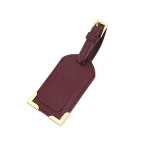 Étiquette de bagage de voyage en cuir véritable, en cuir de vachette de qualité supérieure, étiquette d'identification en cuir PU tanné pour sacs - Product Image 1