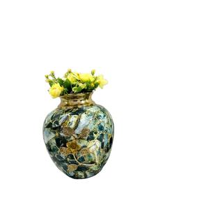 Prix de gros Vase de centre de table en métal Pots de fleurs de haute qualité Présentoir de table de bureau à domicile Vase à fleurs Conceptions en émail - Product Image 1