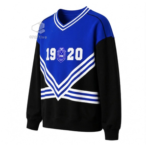 Zeta phi Beta เสื้อกันหนาวปักลายสำหรับผู้หญิงเสื้อสเวตเตอร์คอกลมผ้าคอตตอนสีฟ้าและสีขาวมีฮู้ด - Product Image 2