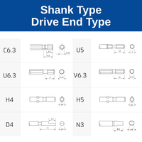 Driver Bits Hexalobular Screwdriver Bits High Torque Tamper Resistant OEM Made in Japan