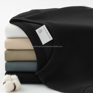 Camiseta de Punto Gruesa de Algodón Mercerizado Modal de Alta Calidad, Corte Regular, Personalizable con Impresión, Lisa, Unisex, Transpirable para Hombre - Product Image 4