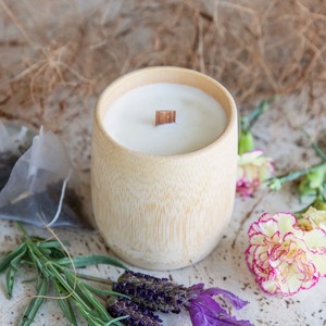 Velas aromáticas de bambú en frasco, cantidad al por mayor, precio más barato, velas perfumadas naturales y ecológicas - Product Image 4