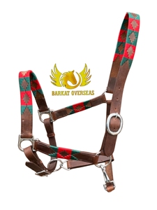 Harnais en cuir pour cheval de polo, boucle en laiton imperméable, quincaillerie robuste et réglable, équipement équestre saisonnier durable, équipement équestre personnalisé - Product Image 1