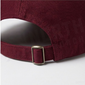 Maroon Baseball Cap With Applique Embroidery Bonjour <b>Cat</b> Heart Logo Adjustable Brim 6-Panel Hat Unisex Fashion Casual - Product Image 6